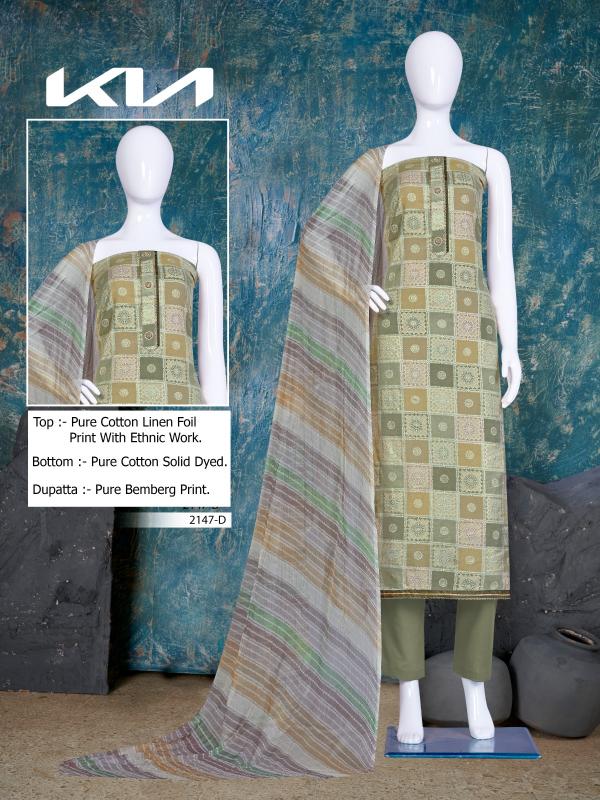 Bipson Kia 2147 Linen Designer Dress Material Collection
